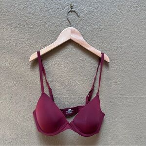 Parade Red Underwire Bra with Molded Cups and Adjustable Straps
